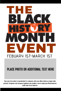 customize 260 black history month poster templates postermywall black history program template