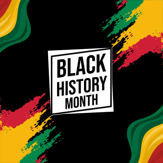 Black History Month Poster Template Quadrado (1:1)