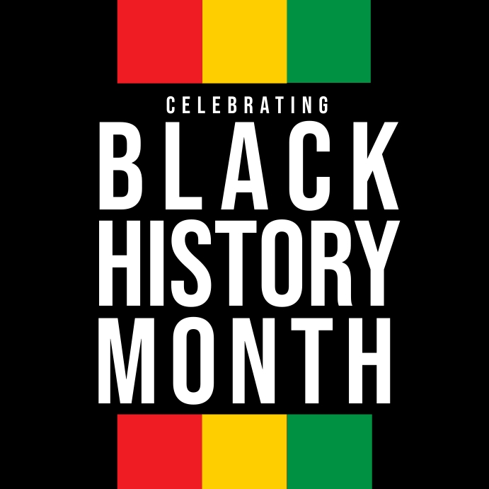 Black History Month Poster Template สี่เหลี่ยมจัตุรัส (1:1)