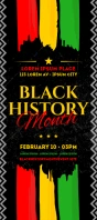 BLACK HISTORY MONTH RACK CARD Displaykaart template