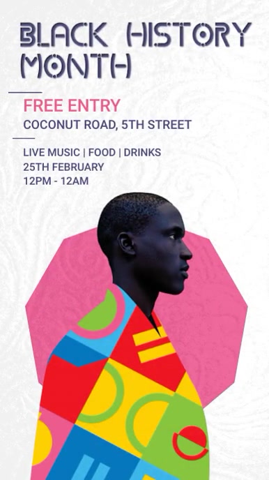 Black History Month Reel Template PosterMyWall Black History Month Reel Template PosterMyWall