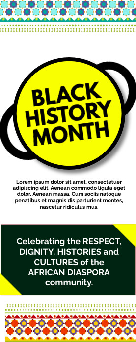 BLACK HISTORY MONTH ROLL UP BANNER (1) Rollbanner 2 stopy × 5 stóp template