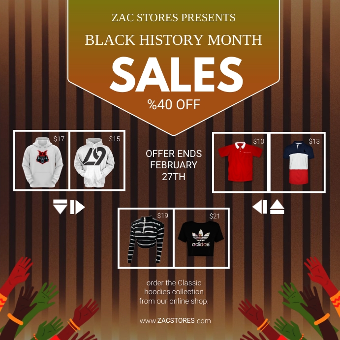 Black History Month Sales Template PosterMyWall