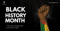 Black History Month social media post Image partagée Facebook template