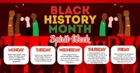 Black History Month Spirit Week Facebook 共享图片 template