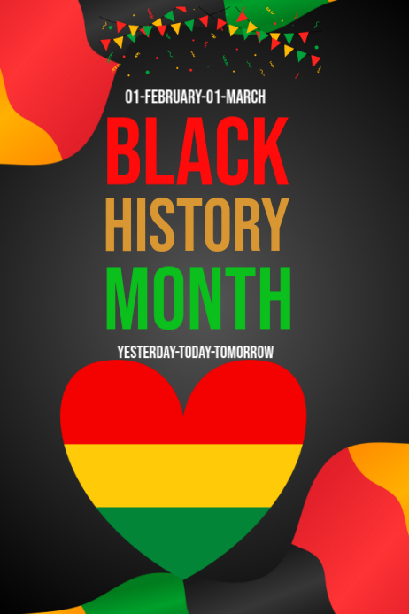 Black History Month Posters Template | PosterMyWall