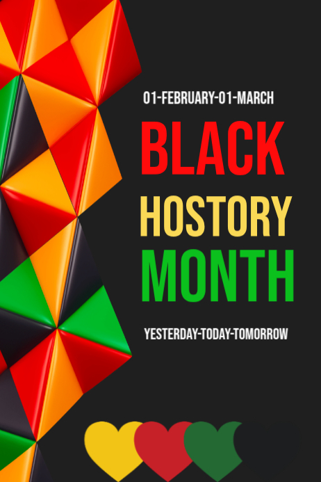 Black History Month Posters Template | PosterMyWall