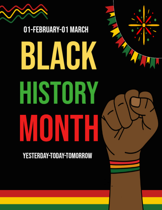 Black History Month Flyers Template | PosterMyWall