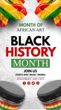 black history month template