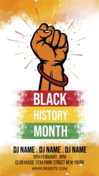 Black History Month Template Estado do WhatsApp