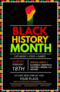 Black History Month Template Tabloid