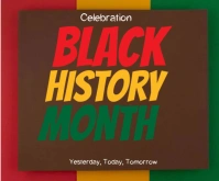 Black History Month Template Instagram Post Persegi Panjang Sedang