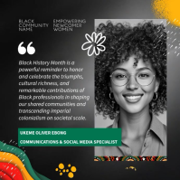 Black History Month Testimonial Post Template