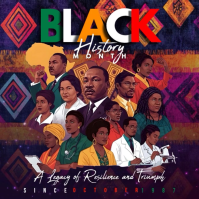 Black History Month Tribute Ads Pos Instagram template