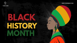 Negro Black History Month Pos Twitter Template