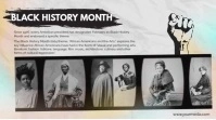 black history month video Pantalla Digital (16:9) template