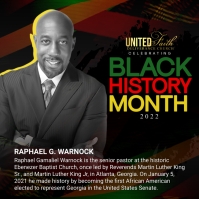 Black History Mouth Square (1:1) template