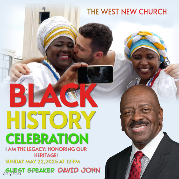 Black History Program Pos Instagram template