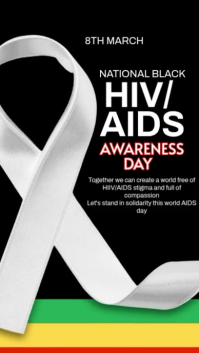 Black HIV/AIDS Awareness Instagram Story Video template