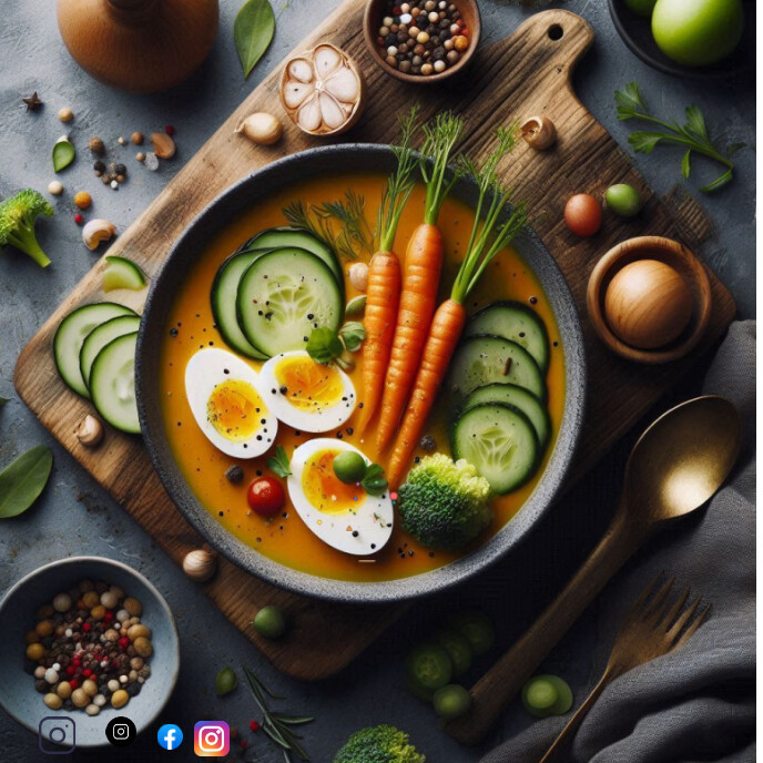 Black Homemade Soup  Album Cover template