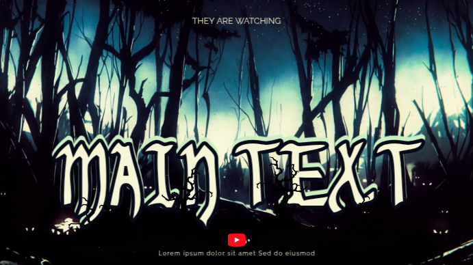 Horror Movie YouTube Thumbnail Template | PosterMyWall