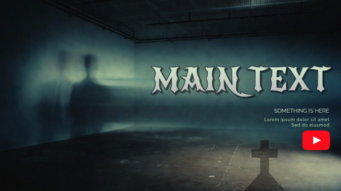 Black Horror Youtube Thumbnail Template | PosterMyWall