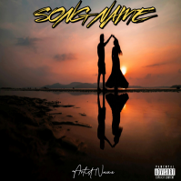 Black Illustrative Album Cover Album Cover Portada de Álbum template