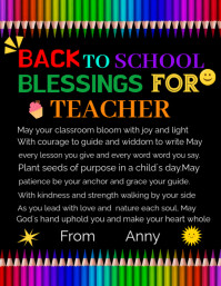 Black Illustrative Anny Instagram Poster Flyer (us Letter) template