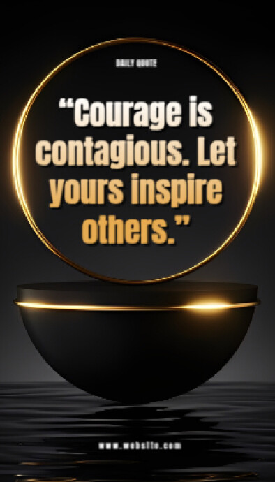 Black Illustrative Black Background Typography Inspirational Quote Business Card Ikhadi Lebhizinisi template