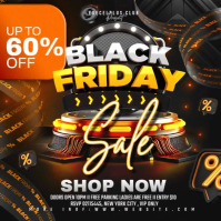 Noir Black Friday Sale Instagram 帖子 Template