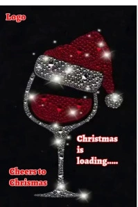 Black Illustrative Christmas Is Coming  Poster Iphosta template