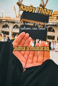 Black Illustrative Friday Wishes By Mufti Menk Pinterest Graphic template