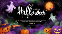 Schwarz Halloween Celebration Digitale display Template