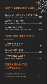 Black Halloween Cocktail Bar Instagram-verhaal Template - Page 2