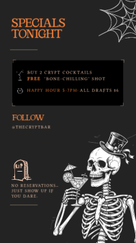Black Halloween Cocktail Bar Instagram-verhaal Template - Page 3