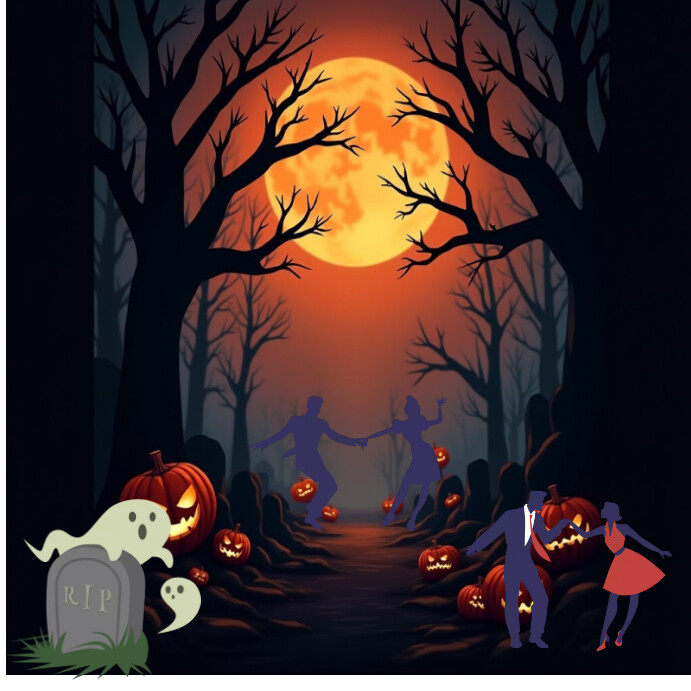 Plantilla de Black Illustrative Halloween Instagram Post | PosterMyWall