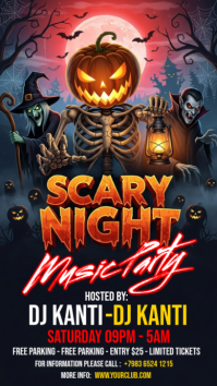 Sort Halloween Music Party Instagram Story Template