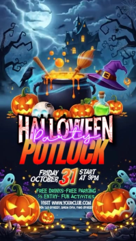 Sort Halloween Potluck Party Instagram Story Template