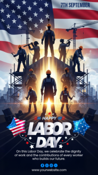 สีม่วง Labor Day Celebration Indaba yaku-Instagram Template
