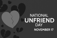 Unfriend Day Template | PosterMyWall