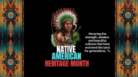 Black Native American Heritage Month Incrustation Twitch Template