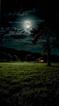 Black Night Landscape Umbukiso Wedijithali Template
