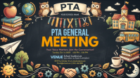Noir PTA Meeting Digitalt display Template