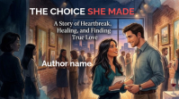 Black Romantic Novel Promotion Display digitale Template