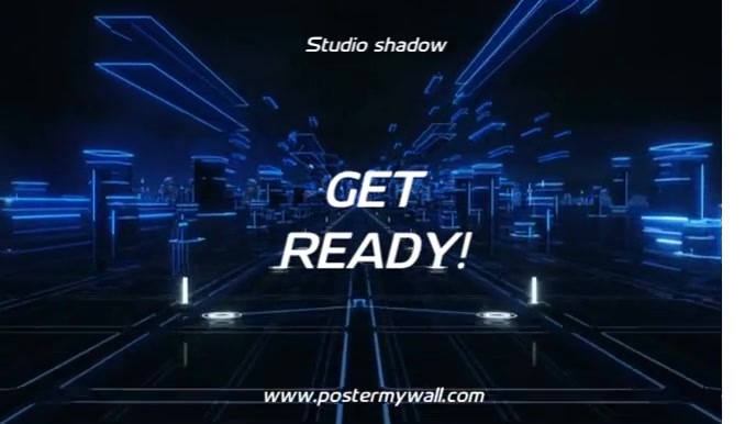 Black Illustrative Video Game Intro Video Design Template Digital ...