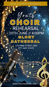 Negro Youth Choir Rehearsal Instagram-Story Template