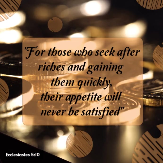 Black Ilustratif Bible Verse About Wealth Pos Instagram Template ...