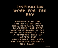 Black  Inspiration Words Template  Medium Rectangle