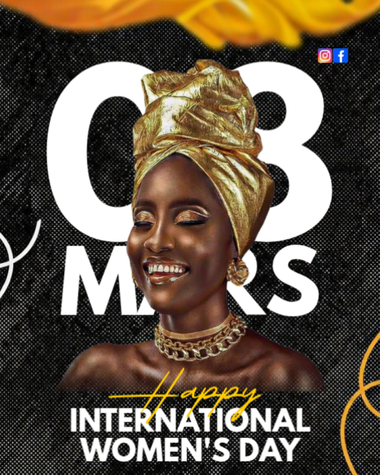 Copy of Black International Women's Day Instagram Portrait | PosterMyWall