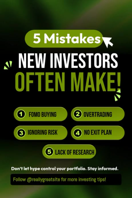 Copy of Black Investment Tips Poster Video | PosterMyWall